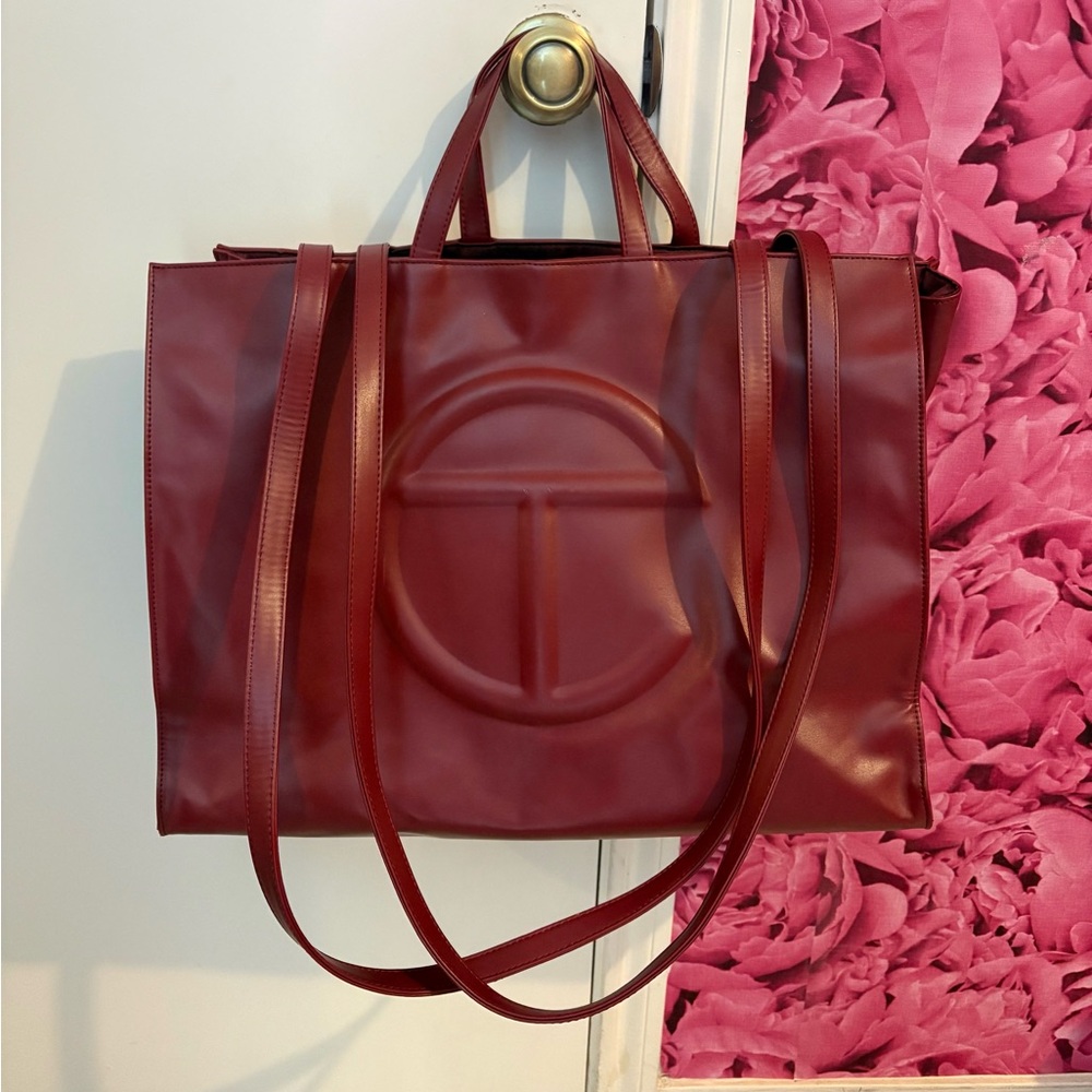 Telfar Burgundy Tote Bag - Picture 2 of 5